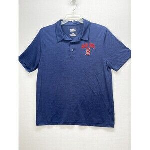 Boston Red Sox Polo Shirt Mens Large Blue MLB ~ Genuine Merchandise
